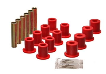 Picture of Energy Suspension Ford 4 Wd Front Spring Bushing Set - Red