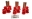 Picture of Energy Suspension Ford 4 Wd Front Spring Bushing Set - Red