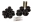 Picture of Energy Suspension Ford Rear Leaf Spring Bushings - Black