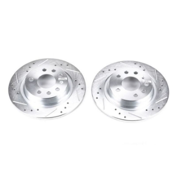 Picture of Power Stop 03-11 Saab 9-3 Rear Evolution Drilled & Slotted Rotors - Pair
