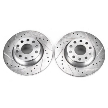 Picture of Power Stop 06-09 Audi A3 Rear Evolution Drilled & Slotted Rotors - Pair