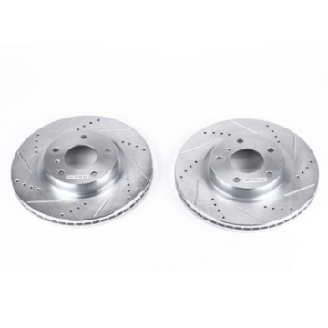 Picture of Power Stop 03-05 Infiniti G35 Front Evolution Drilled & Slotted Rotors - Pair