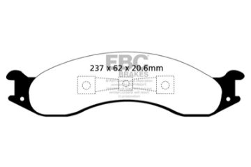 Picture of EBC 92-94 Ford Econoline E250 4-9 Greenstuff Front Brake Pads