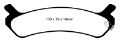 Picture of EBC 92-94 Hyundai Sonata 2-0 Redstuff Rear Brake Pads