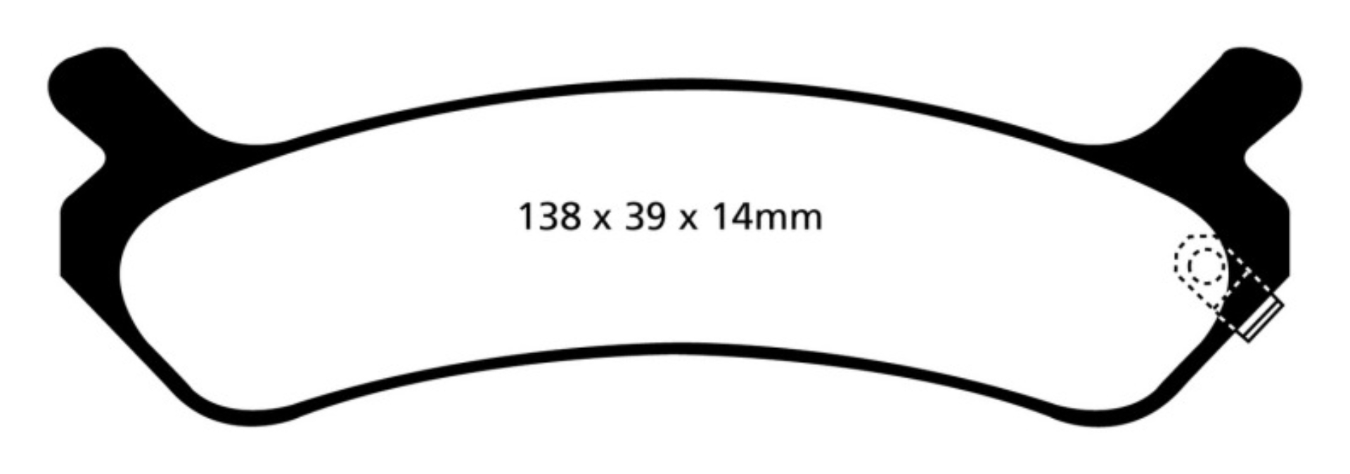 Picture of EBC 92-94 Hyundai Sonata 2-0 Redstuff Rear Brake Pads