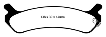 Picture of EBC 92-94 Hyundai Sonata 2-0 Redstuff Rear Brake Pads