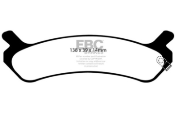 Picture of EBC 92-94 Hyundai Sonata 2-0 Redstuff Rear Brake Pads