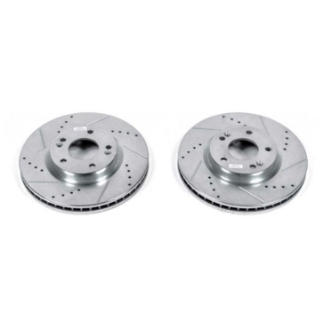 Picture of Power Stop 07-09 Hyundai Santa Fe Front Evolution Drilled & Slotted Rotors - Pair