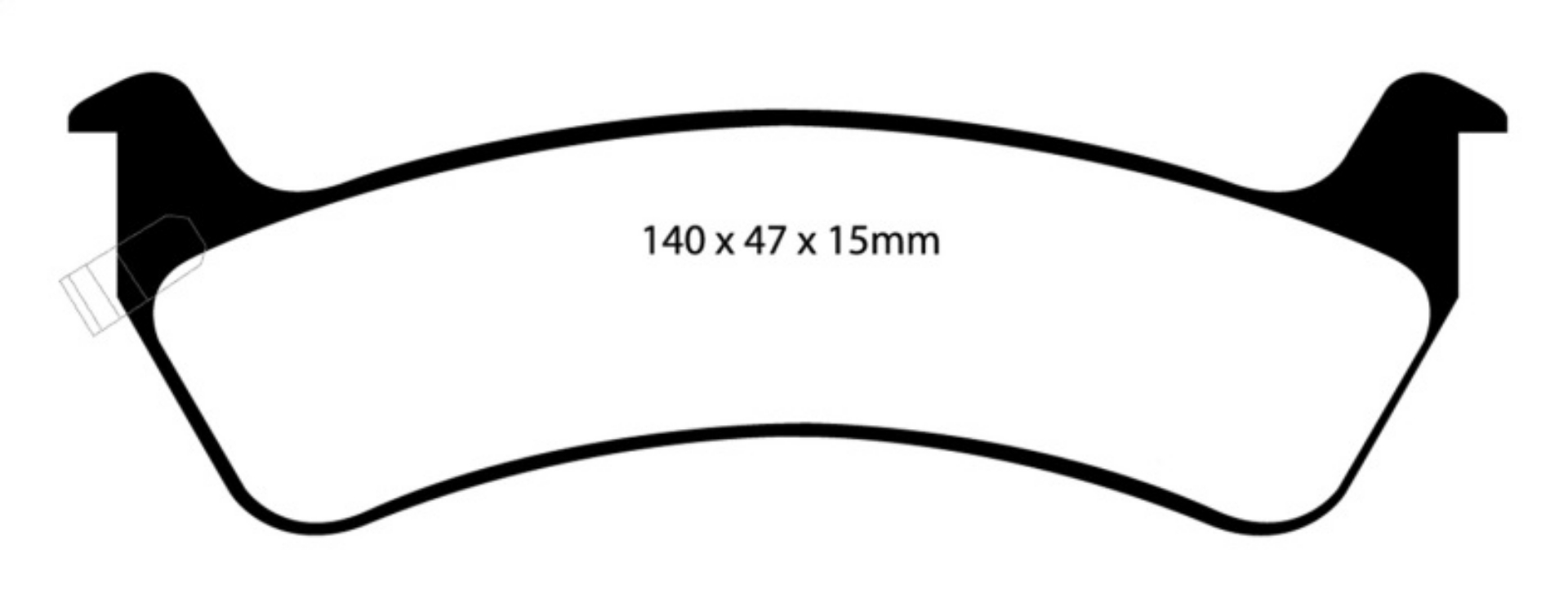 Picture of EBC 92-94 Jeep Grand Cherokee 4-0 Yellowstuff Rear Brake Pads