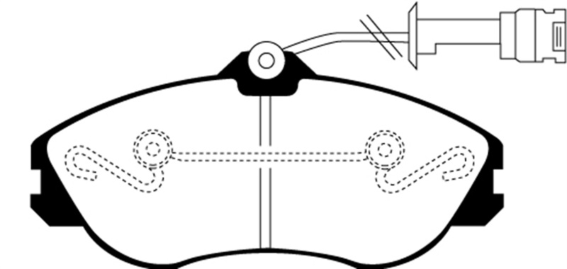Picture of EBC 92-95 Audi 90 2-8 Ultimax2 Front Brake Pads