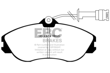 Picture of EBC 92-95 Audi 90 2-8 Ultimax2 Front Brake Pads