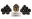 Picture of Energy Suspension Front or Rear Control Arm Bushings - Black