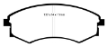 Picture of EBC 92-95 Hyundai Elantra 1-6 Greenstuff Front Brake Pads