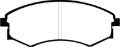 Picture of EBC 92-95 Hyundai Elantra 1-6 Greenstuff Front Brake Pads