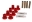 Picture of Energy Suspension Leaf Spring Bushing Set - Red