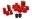 Picture of Energy Suspension Rear Spring Bushing Set - Red
