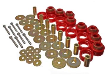 Picture of Energy Suspension Body Mount Set Inc- Hardware - Red