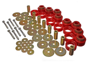 Picture of Energy Suspension Body Mount Set Inc- Hardware - Red