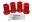 Picture of Energy Suspension Toy 4 X Spring Bushing O-E-M- - Red