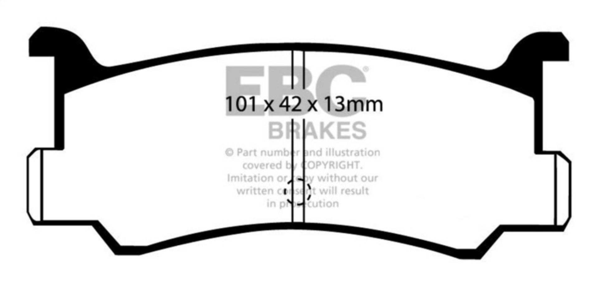 Picture of EBC 92-95 Mazda MX3 1-6 Yellowstuff Rear Brake Pads