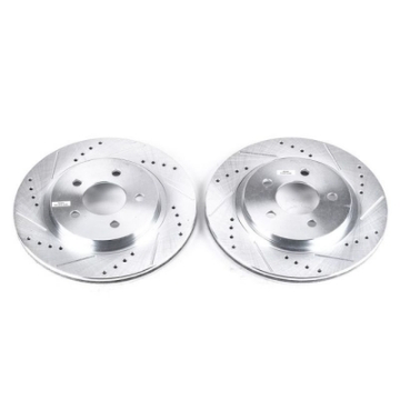 Picture of Power Stop 05-14 Ford Mustang Rear Evolution Drilled & Slotted Rotors - Pair