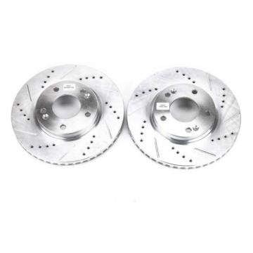 Picture of Power Stop 09-12 Hyundai Elantra Front Evolution Drilled & Slotted Rotors - Pair