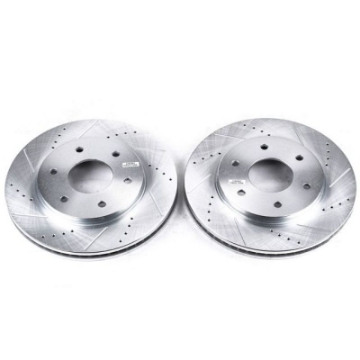 Picture of Power Stop 04-05 Infiniti QX56 Front Evolution Drilled & Slotted Rotors - Pair