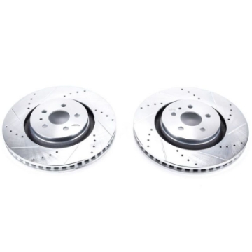 Picture of Power Stop 15-18 Ford Edge Front Evolution Drilled & Slotted Rotors - Pair