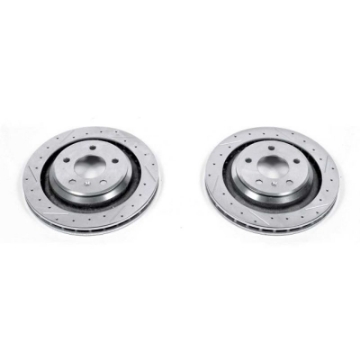 Picture of Power Stop 05-08 Pontiac Grand Prix Rear Evolution Drilled & Slotted Rotors - Pair