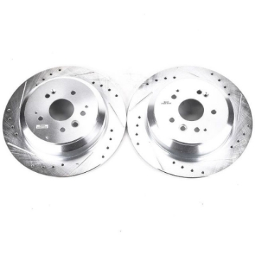 Picture of Power Stop 14-16 Acura MDX Rear Evolution Drilled & Slotted Rotors - Pair
