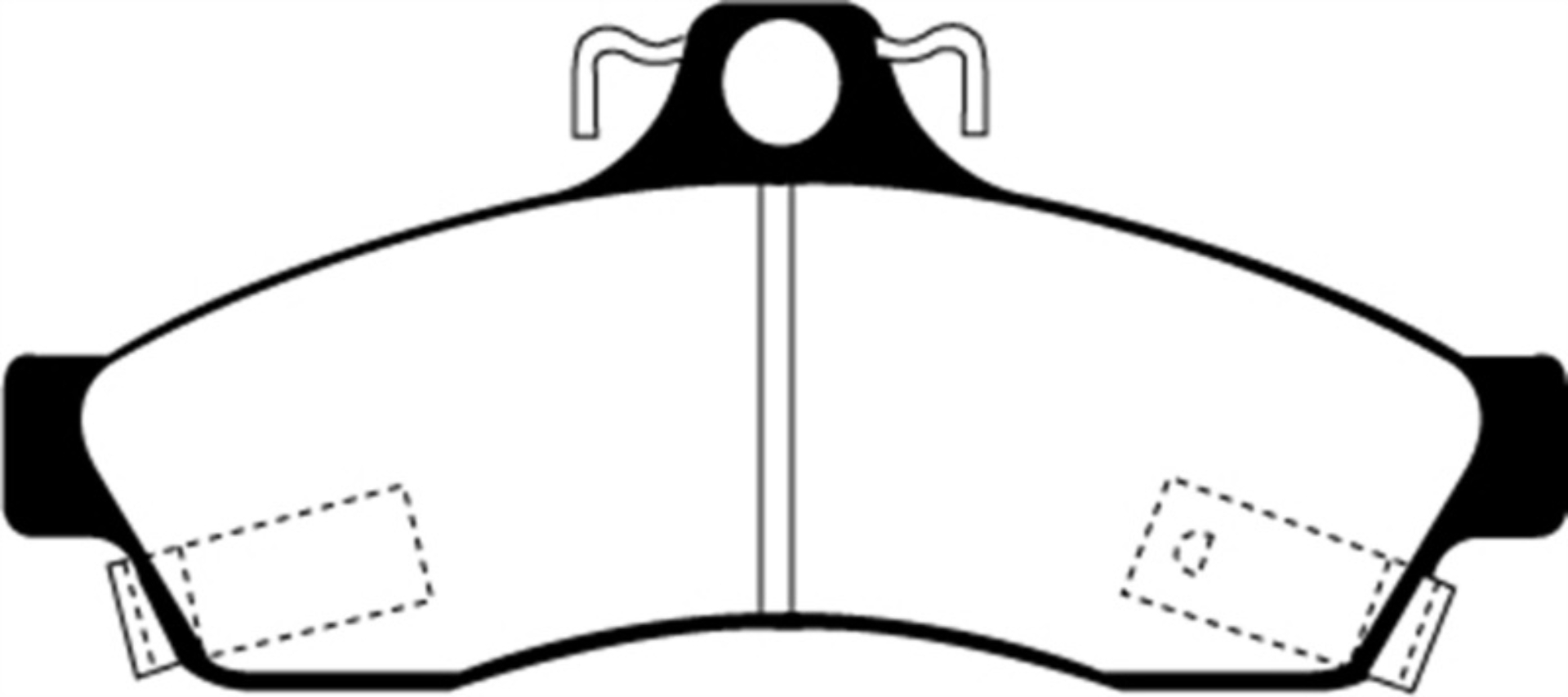Picture of EBC 92-96 Chevrolet Caprice 4-3 Police Greenstuff Rear Brake Pads
