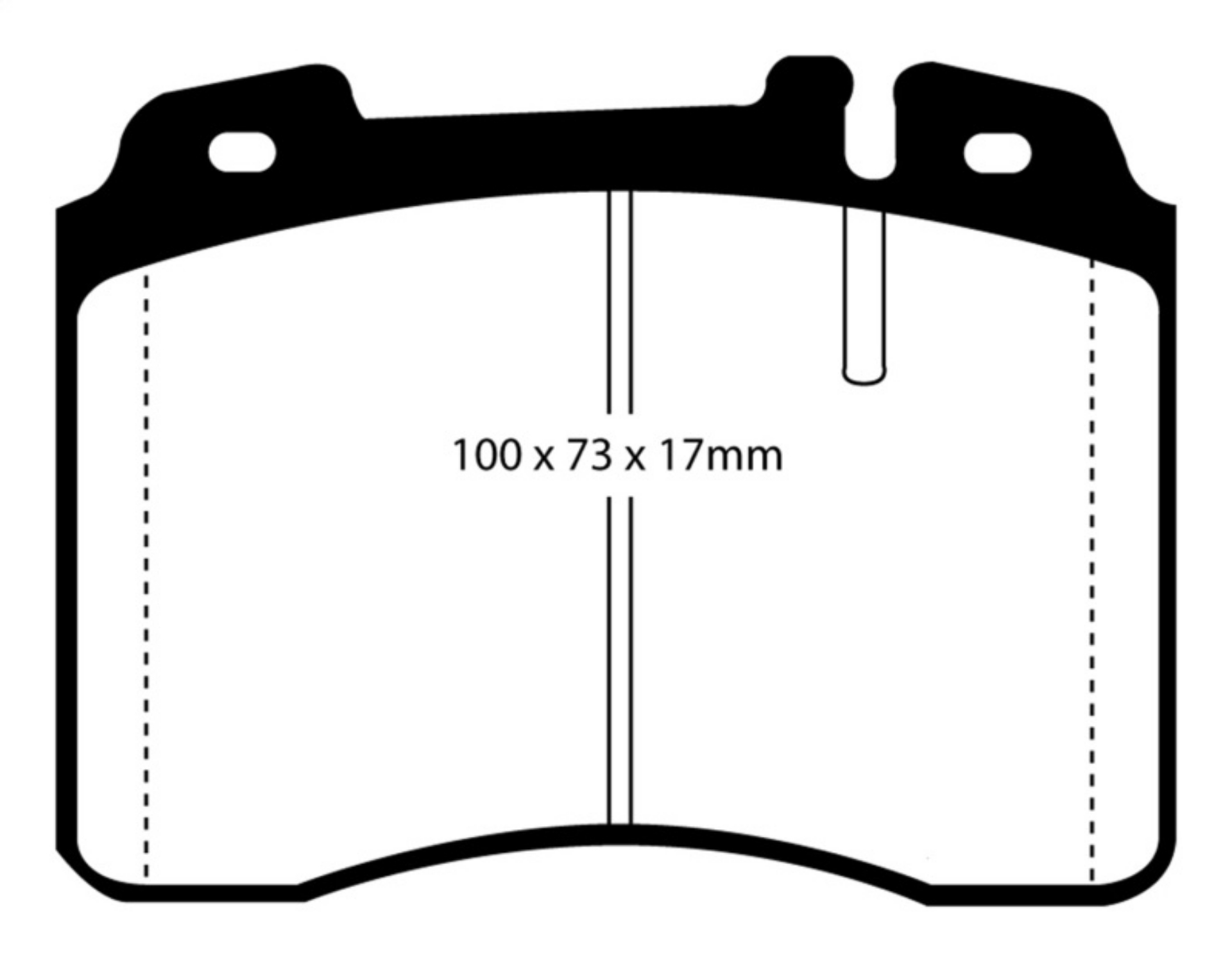 Picture of EBC 92-96 Ferrari 512TR 5-0 Redstuff Front Brake Pads