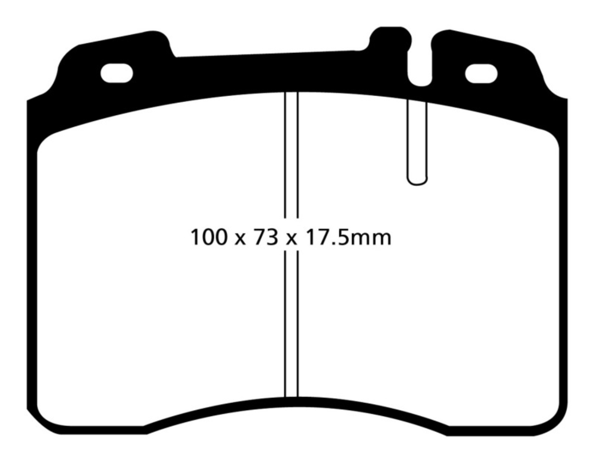 Picture of EBC 92-96 Ferrari 512TR 5-0 Yellowstuff Front Brake Pads