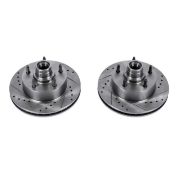 Picture of Power Stop 2003 Ford E-150 Front Evolution Drilled & Slotted Rotors - Pair