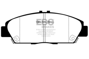 Picture of EBC 92-96 Honda Prelude 2-2 Ultimax2 Front Brake Pads