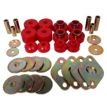 Picture of Energy Suspension Body Mount Set-Reg Access & Dbl Cab - Red