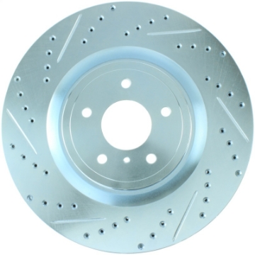 Picture of StopTech Select Sport Sport Nissan Slotted and Drilled Front Right Rotor