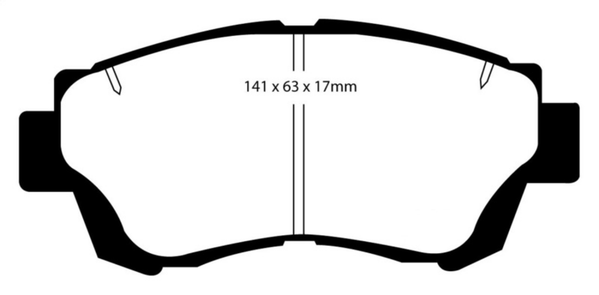 Picture of EBC 92-96 Lexus ES300 3-0 Yellowstuff Front Brake Pads