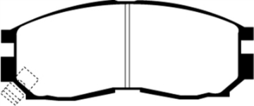 Picture of EBC 92-96 Mitsubishi Expo Greenstuff Front Brake Pads