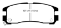 Picture of EBC 92-96 Mitsubishi Expo Greenstuff Rear Brake Pads
