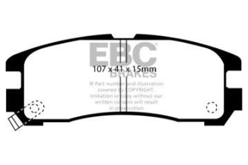 Picture of EBC 92-96 Mitsubishi Expo Greenstuff Rear Brake Pads