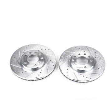 Picture of Power Stop 03-11 Saab 9-3 Front Evolution Drilled & Slotted Rotors - Pair