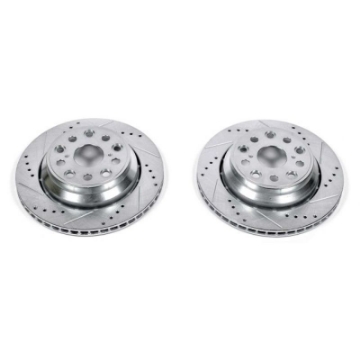 Picture of Power Stop 07-17 Lexus LS460 Rear Evolution Drilled & Slotted Rotors - Pair