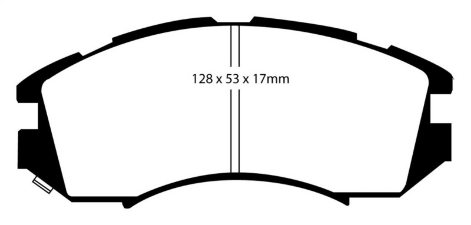 Picture of EBC 92-96 Subaru Impreza 1-8 2WD 13in Wheels Redstuff Front Brake Pads