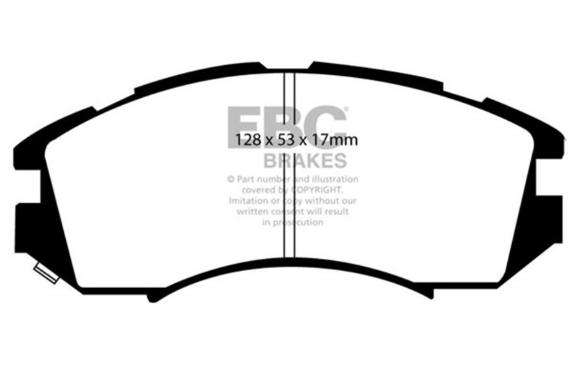 Picture of EBC 92-96 Subaru Impreza 1-8 2WD 13in Wheels Yellowstuff Front Brake Pads