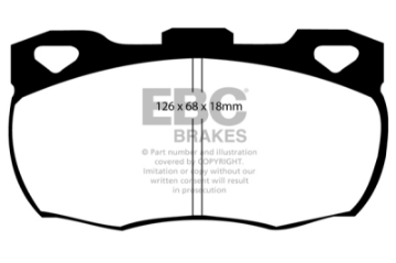 Picture of EBC 92-97 Land Rover Defender Ultimax2 Front Brake Pads