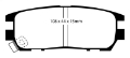 Picture of EBC 92-97 Mitsubishi Montero 3-0 Greenstuff Rear Brake Pads