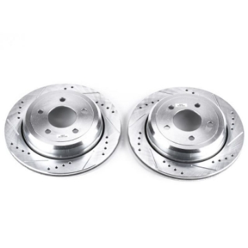 Picture of Power Stop 03-11 Ford Crown Victoria Rear Evolution Drilled & Slotted Rotors - Pair