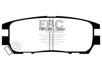 Picture of EBC 92-97 Mitsubishi Montero 3-0 Ultimax2 Rear Brake Pads