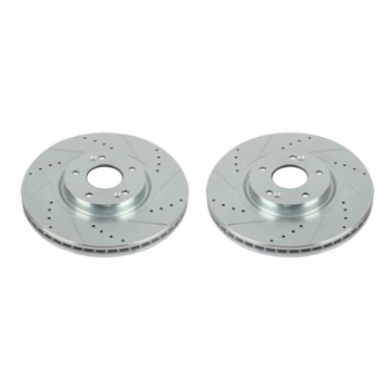 Picture of Power Stop 07-12 Hyundai Veracruz Front Evolution Drilled & Slotted Rotors - Pair